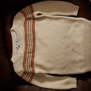 White crewneck sweater